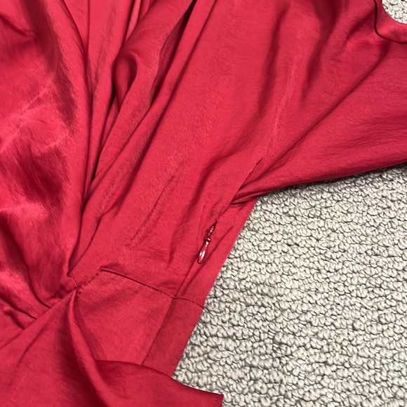 all saints raspberry silk dress  6 - Picture 8 of 8